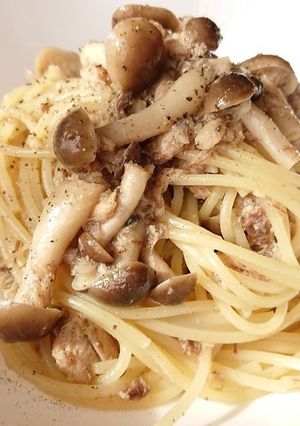 ｻﾊﾞとｷﾉｺの和風ﾍﾟﾍﾟﾛﾝﾁｰﾉ♪-レシピのメイン写真