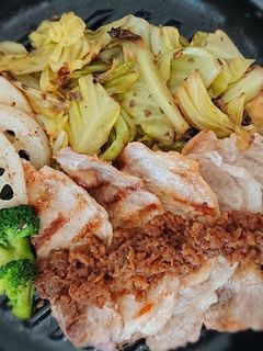 豚のにんにくりんごソースがけ-レシピのメイン写真