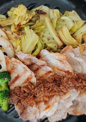 豚のにんにくりんごソースがけ-レシピのメイン写真