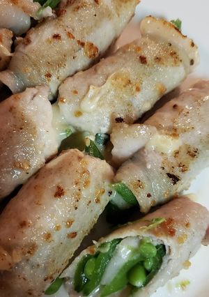 豚ロースのスナックエンドウ巻き-レシピのメイン写真