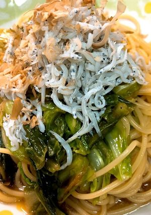 春キャベツとしらすのパスタψ-レシピのメイン写真
