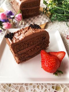 バレンタインに♡濃厚チョコレートケーキ-レシピのメイン写真