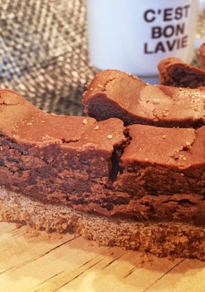 水切りヨーグルトで簡単チョコチーズケーキ-レシピのメイン写真