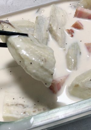 ★簡単★ナスとベーコンのクリーム煮-レシピのメイン写真