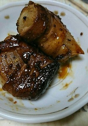 玉ねぎの豚肉巻き＊マスタード風味-レシピのメイン写真