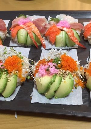 材料は手巻き寿司セットで！寿司ドーナツ♪-レシピのメイン写真