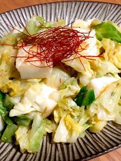 イカとキャベツのにんにく炒め-レシピのメイン写真