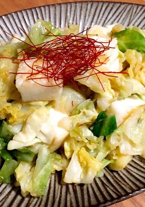 イカとキャベツのにんにく炒め-レシピのメイン写真