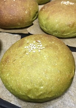 HBで白あんの抹茶あんぱん-レシピのメイン写真