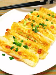 簡単♪ちくわのからしマヨチーズ焼き♡-レシピのメイン写真