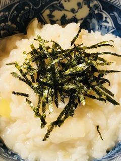 ラーメンのスープで作る●シンプルネギ雑炊-レシピのメイン写真