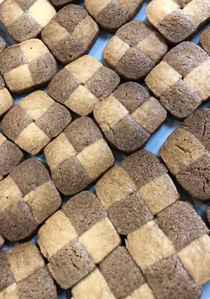 簡単♡前日仕込みがおススメ♡市松クッキー-レシピのメイン写真