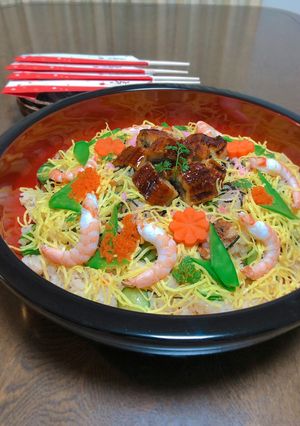 ひな祭り★おもてなしに★うなぎちらし寿司-レシピのメイン写真