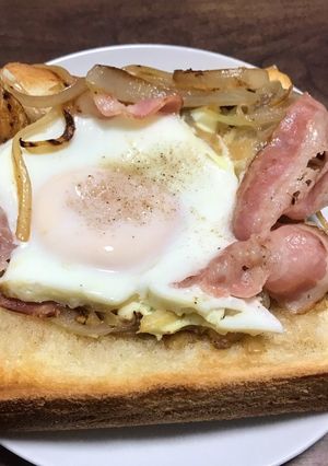 おやつトースト-レシピのメイン写真