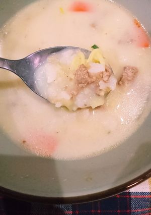 サッポロ一番〆の豆乳雑炊-レシピのメイン写真
