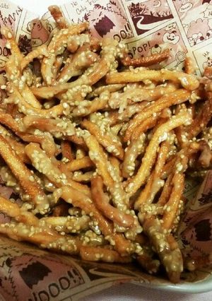 饂飩のピッピ揚げ♡胡麻キャラメル-レシピのメイン写真