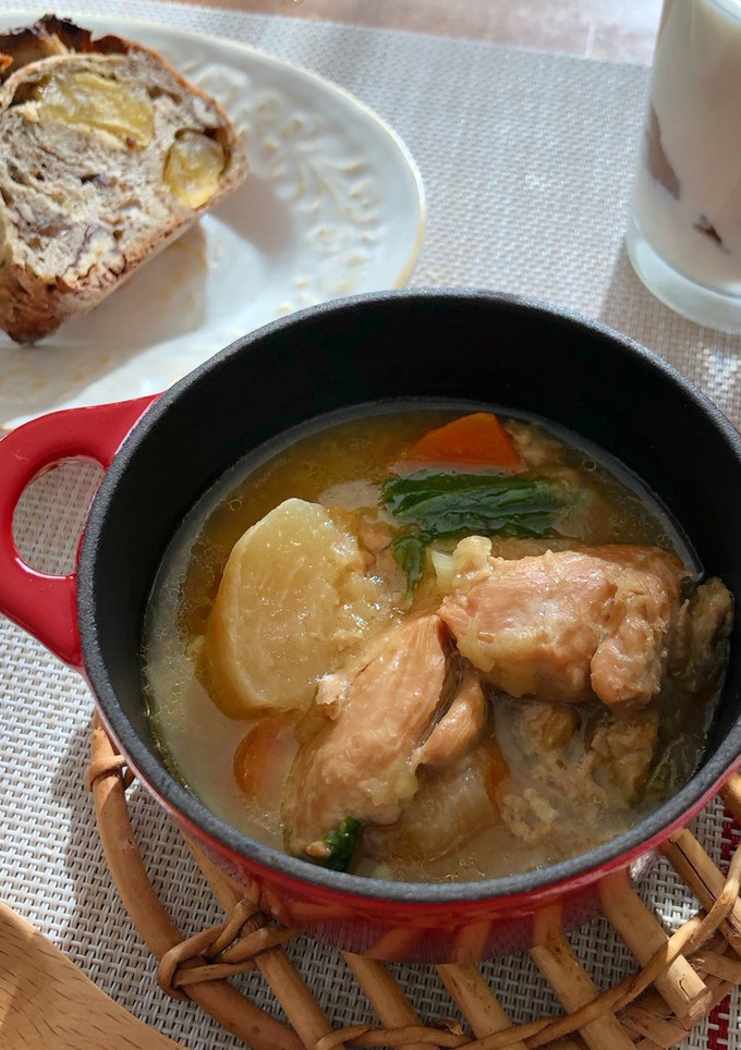 ++ 簡単！林檎と鶏肉の香菜煮込み ++-レシピのメイン写真
