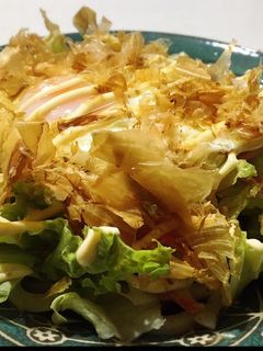 簡単☆サラダうどんon半熟目玉焼き-レシピのメイン写真