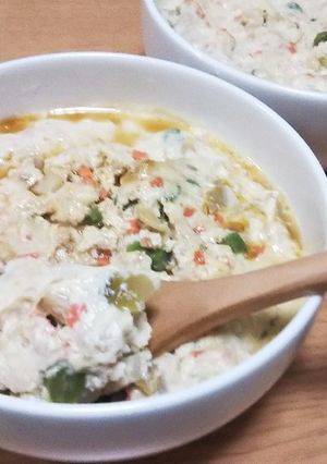 豆腐と豚のふわふわ中華蒸し-レシピのメイン写真