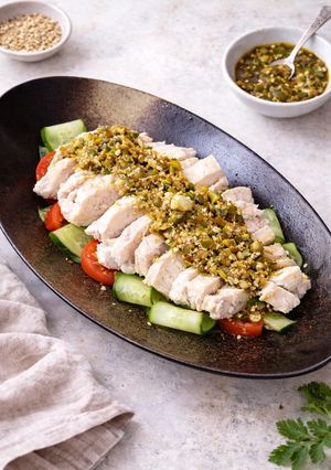鶏むね肉のバンバンジー-レシピのメイン写真