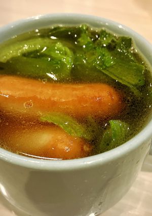 3分完成！レンジで簡単レタスのスープ-レシピのメイン写真