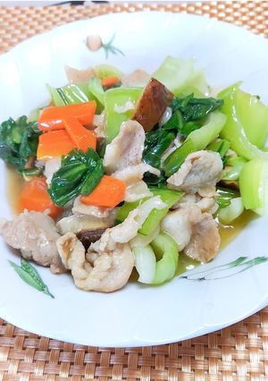 椎茸の旨味が光る☆チンゲン菜の炒め物-レシピのメイン写真