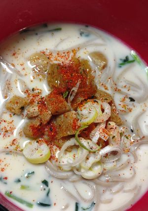 生理前の冷やし豆乳タンパク質そば(和風)-レシピのメイン写真