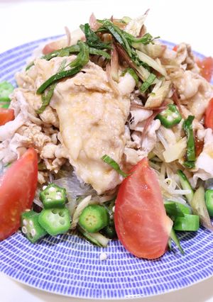 ご飯が進む！柔らかお肉の冷しゃぶサラダ-レシピのメイン写真