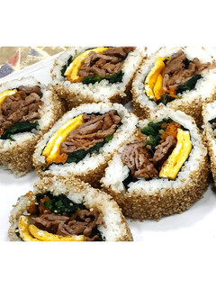 韓国風巻き寿司★キンパ風ごま裏巻き★動画-レシピのメイン写真