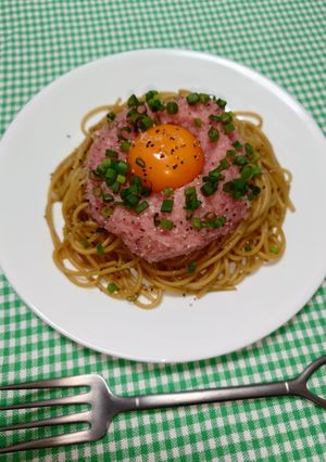 簡単☆お手軽ネギトロパスタ♩-レシピのメイン写真