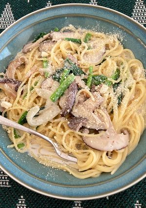 きのこのミルクスープパスタ-レシピのメイン写真