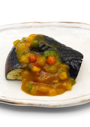 かるしお®　揚げなすのカレーあんかけ-レシピのメイン写真