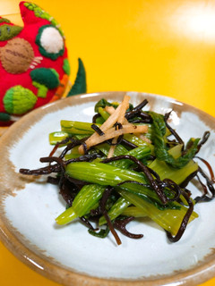 小松菜とひじきの塩昆布和え-レシピのメイン写真