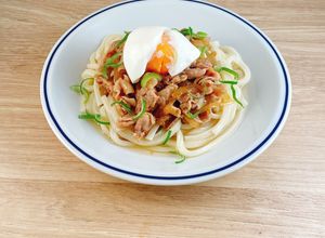 豚薄切り肉の冷やしぶっかけうどん-レシピのメイン写真