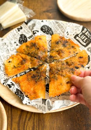 カリッともちっ♪簡単‼【海苔の餅ピザ】-レシピのメイン写真