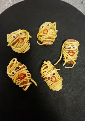 【ポリ袋で簡単】ミイラ風ムーサロン-レシピのメイン写真