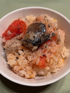 【認知症予防】サバ缶トマト炊き込みご飯-レシピのメイン写真