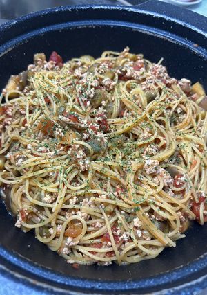 ミートソースパスタ-レシピのメイン写真