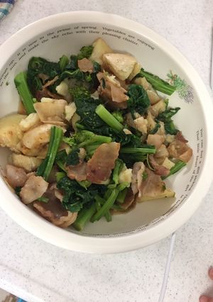 肉じゃが風菜の花のポテトサラダ-レシピのメイン写真