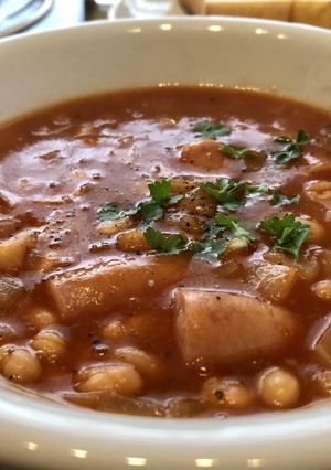 白いんげん豆とウインナーのトマトスープ-レシピのメイン写真