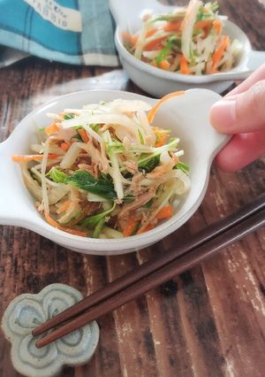 楽うま☆大根と水菜のシャキうまツナサラダ-レシピのメイン写真