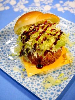 簡単!カレーリメイク☆コロッケサンド-レシピのメイン写真