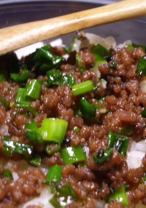 焼肉なそぼろ丼-レシピのメイン写真