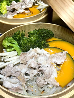 温野菜と豚しゃぶ肉の中華セイロ蒸し-レシピのメイン写真