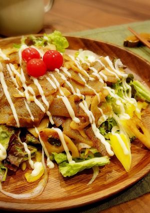 こんにゃくでヘルシー焼肉サラダ-レシピのメイン写真