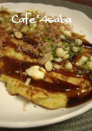 ヘルシー❤ふわとろ❤豆腐のお好み焼き-レシピのメイン写真