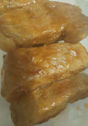 簡単にトンテキ(焼いてかけるだけ～)-レシピのメイン写真