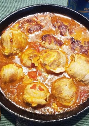 豚肉チーズ巻き☆トマト煮込み-レシピのメイン写真