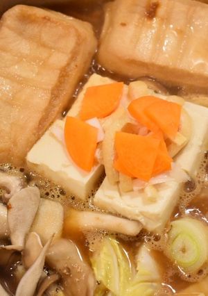 土手鍋風きのこと豆腐の味噌煮込み-レシピのメイン写真