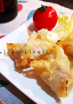 簡単☆チーズとウィンナーのワンタン包揚げ-レシピのメイン写真